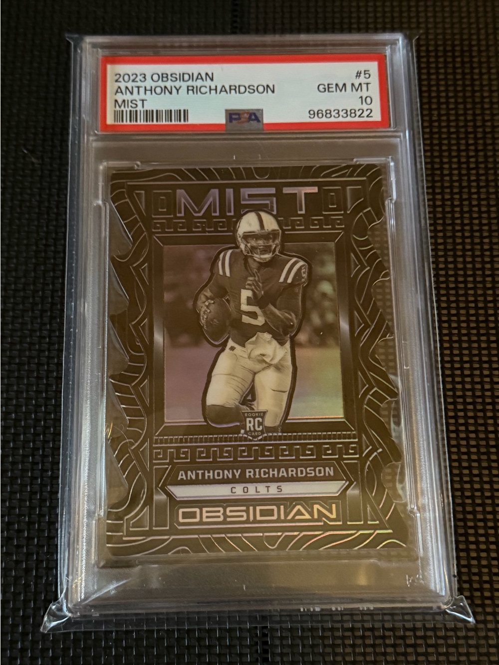 Panini 2023 Obsidian Mist Anthony Richardson Rookie RC #5 PSA 10 Colts